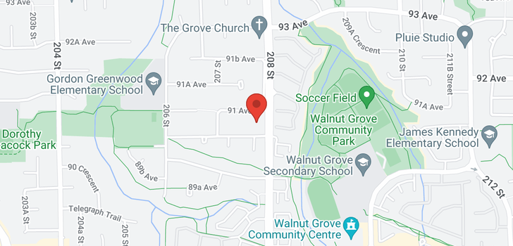 map of 20784 91 AVENUE